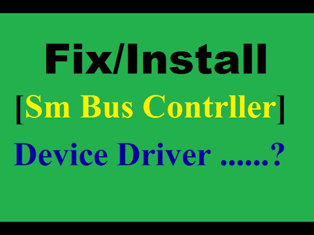 Sm Bus Controller Thinkpad